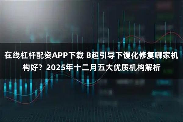在线杠杆配资APP下载 B超引导下馒化修复哪家机构好？2025年十二月五大优质机构解析